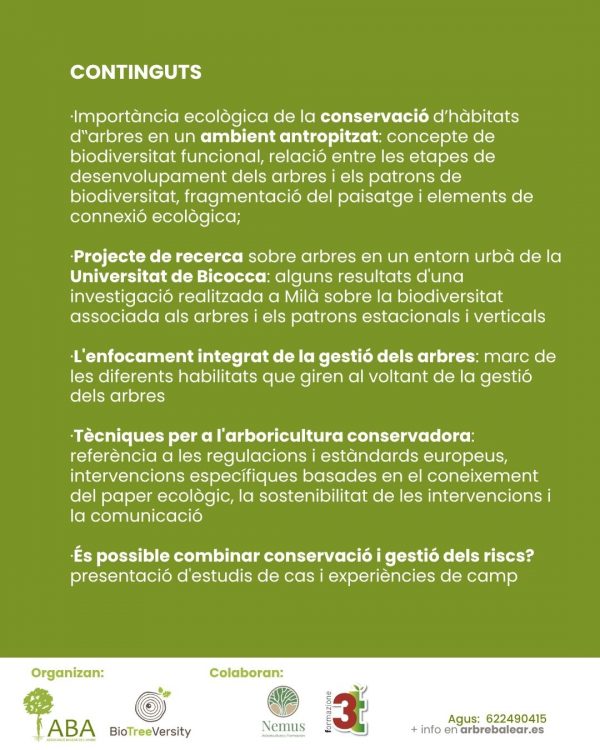 BIOTREEVERSITY. Jornadas sobre Árboles en entornos urbanos. 25 y 26 de septiembre - Imagen 3