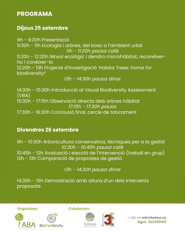 BIOTREEVERSITY. Jornadas sobre Árboles en entornos urbanos. 25 y 26 de septiembre - Imagen 4