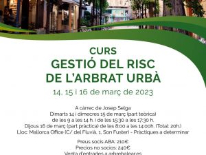 CURS DE GESTIÓ DEL RISC DE L'ARBRAT URBÀ