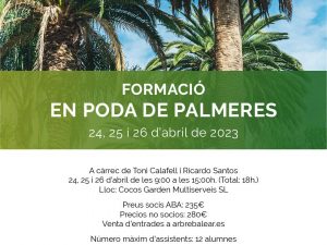 FORMACIÓ EN PODA DE PALMERES